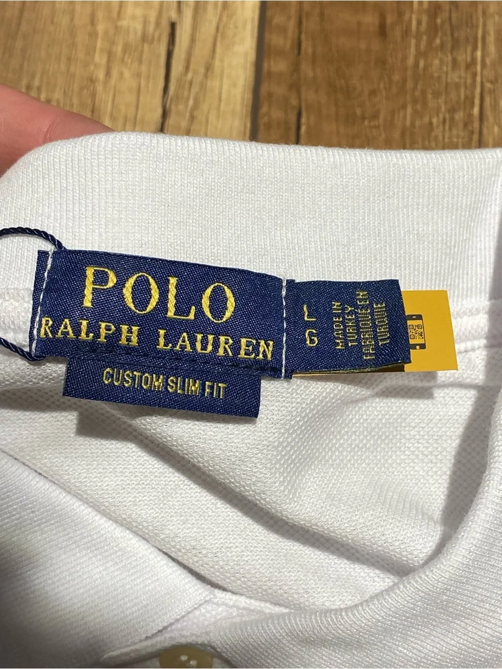 Polo Ralph Lauren White Barcelona Spain Polo Shirt Slim Fit Brand New Mens